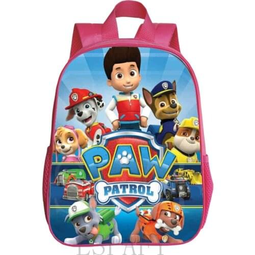 Girl School Bags Child Pink Paw Patrol Printing Backpack Kindergarten Cute Girls Childrens Schoolbag Kids Dropshipping
