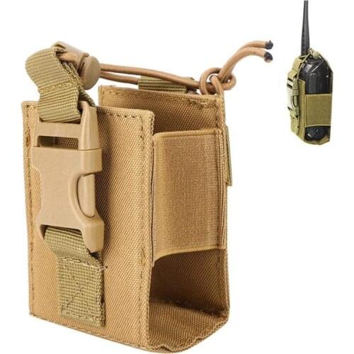 Tactical Molle Walkie Talkie Pouch Radio Holder Interphone Bag Nylon Magazine Pouch Waist Bag Mag Pocket Hunting Accessories
