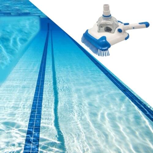 Swimming Pool Vacuum Suction Head with Side Brush Rotatable Hose Adapter, Durable Adjustable Angle