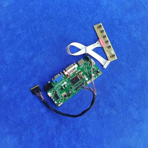 DVI VGA HDMI-compatible LCD screen drive board Fit CLAA140WB01/CLAA140WB01A/CLAA140WB11A 1366*768 60Hz M.NT68676 40 Pin LVDS Kit