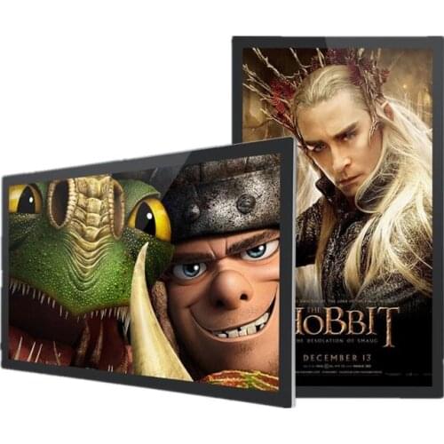 Indoor Advertising Monitor LCD Display Screen 27" Wall Mounted video looping Advertising Player