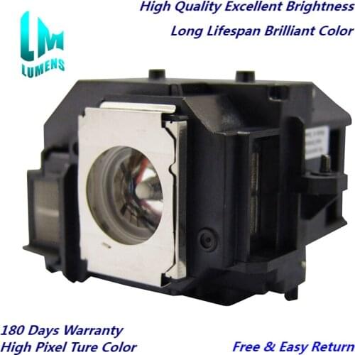 100% New for ELPLP56 V13H010L56 Replacement Projector Lamp with Housing for EPSON EH-DM3 H319A MovieMate 60 62 180 days warranty