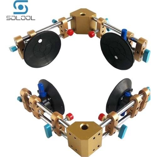 2PCS/ Lot 90 Degree stone seam setter vacuum cup right angle fixing tool of the table can be adjusted manually