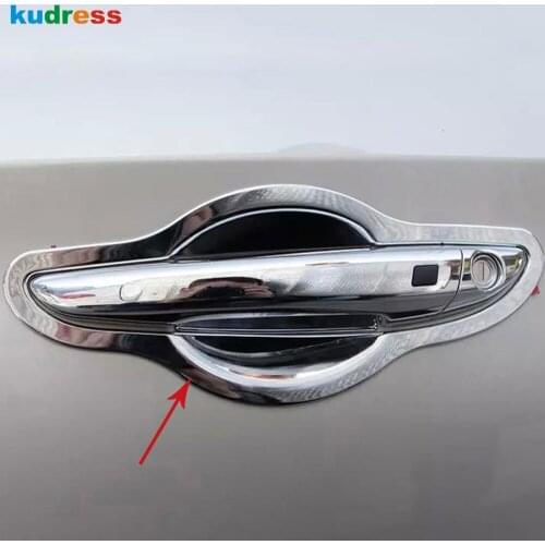 For Hyundai Sonata 2015 2016 ABS Chrome Side Door Handle Bowl Cover Trim Handle Insert Frame Covers Car Styling Accessories 8pcs