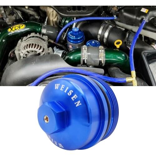 Billet Aluminum Diesel Oil Filter Cap for Ford Powerstroke 2003-2007 6.0L
