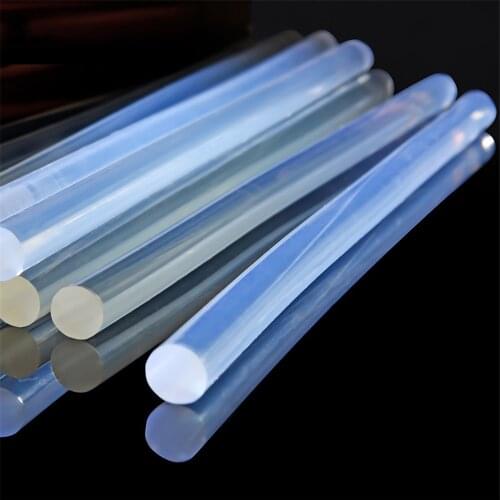 Free shipping Non-Toxic Transparent 7mm X100mm Hot Melt Glue Sticks for DIY