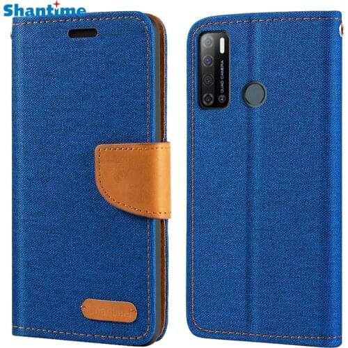 Oxford Leather Wallet Case For Tecno Pouvoir 4 With TPU Soft Back Cover Magnet Flip Case For Tecno Pouvoir 4 Pro