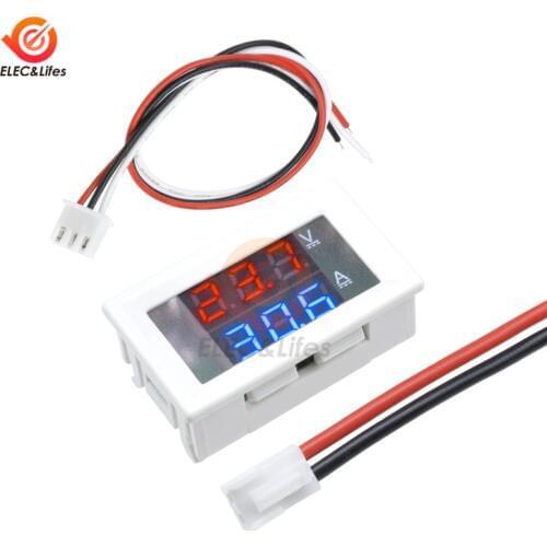 DC 100V 10A 50A 100A LED Voltmeter Ammeter for Car Motorcycle Dual Display Panel Amp Volt monitor Voltage Current Meter Detector
