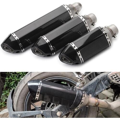 Length:300 370 470mm interface:51mm Ak Motorcycle Exhaust pipe Modified Muffler Pipe For Honda CB600F Hornet CBR600F CBF600/SA