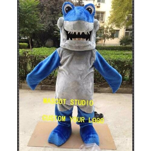 Halloween Blue Shark Mascot Costume Blue Fish Anime Cosplay Mascotte Animal Party Game Fancy Dress Adult Advertising Parade New