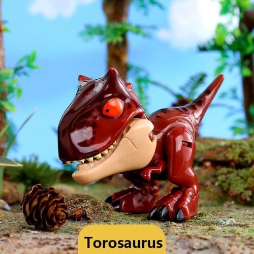 1Pc Mini Deformation Dinosaur Toy Children Educational Building Block Movable Joint Robot Transformation Dinosaur Model Toys