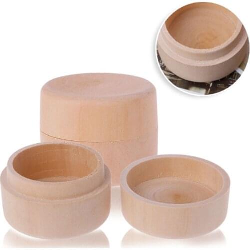 Round Solid Wood Storage Box Ring Box Retro Decoration Natural Craft Jewelry Box Wedding Accessories