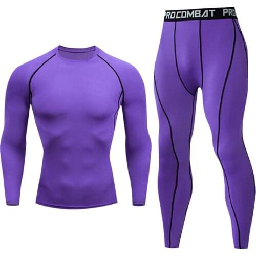 Winter Fitness Tracksuit Men Training Sets 2 Piece Sportswear Suits Male Casual Quick Drying Perspiration Running Clothes Kit