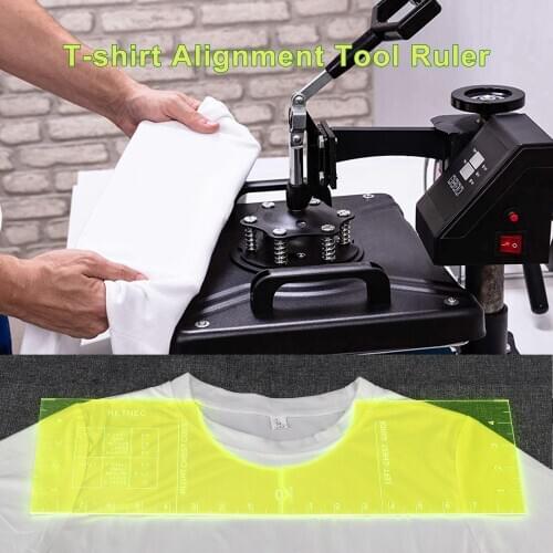 18 / 16 / 10 Inches Ruler T-Shirt Alignment Tool High Accuracy Neckline Measurer T-Shirt Ruler Guide Tailor Sewing Supplies