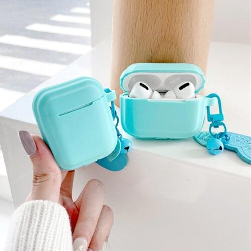 Mint Green Protective Silicone Earphone Case for Apple AirPods1 / 2 Airpods Pro3 Earphone Silicone Case Wireless Bluetooth Case