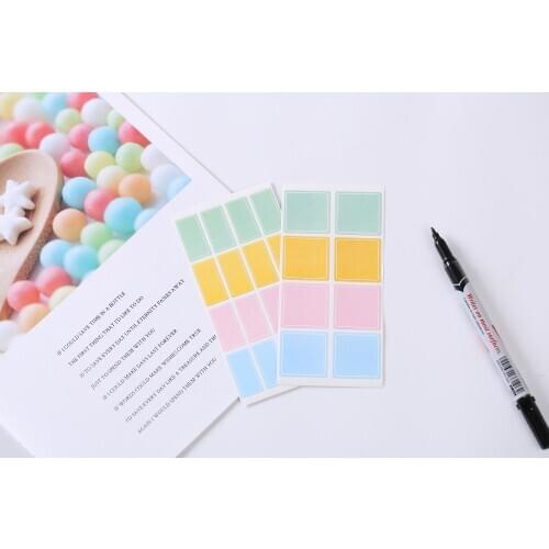 Rainbow notes index sticker net red wind beauty stickers storage handwritten traceless label stickers waterproof self-adhesive B