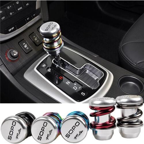 New Arrivals Universal Car Gear Shift Knob Five Speed Auto Shift Knob Stitched Cover Shifter