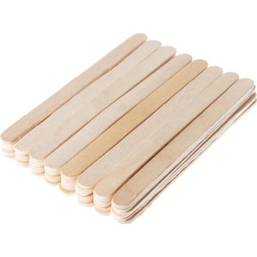 50pcs Popsicle Stick Ice Cube Maker Cream Tools Model Special-Purpose Wooden Craft Stick Lollipop Mold Accessories Summer Tool