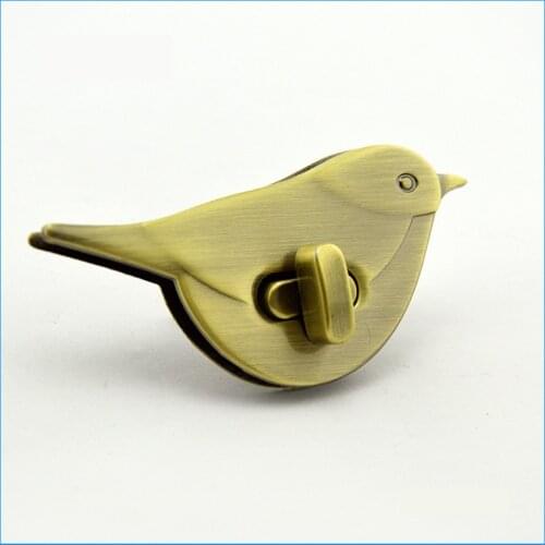1pcs Bird Turn Lock Snap Bag Accessories Buckle Twist Turn Lock Snap Clasps Closure DIY Purse Metal Hardware