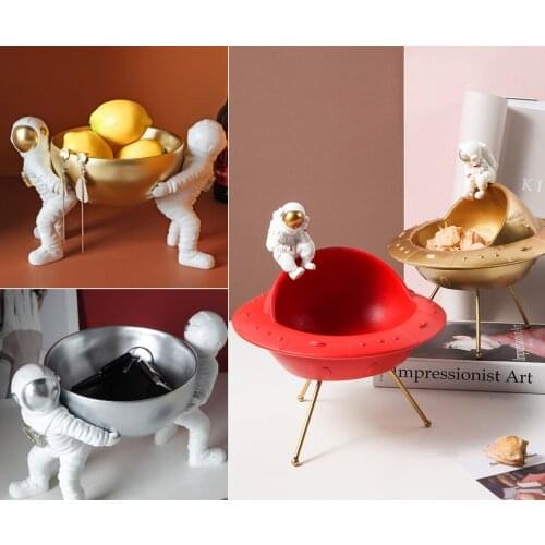 Simple And Creative Astronaut Model Key Storage Living Room Tea Table Household Drawer Desktop Storage Decoration Birthday Gift