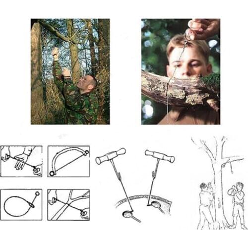 Wholesale 700mm(27.56'') Emergent Survival Wire Saw Outdoor Emergency Hunt Fish hand Tool Camping Hiking Hunting Climbing Gear