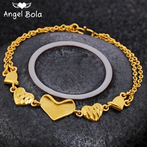 Luxury Golden Jewelry Muslim Turkish Bracelet Ethiopian African Women Dubai Bracelets Party Wedding Halloween Gift Wholesale