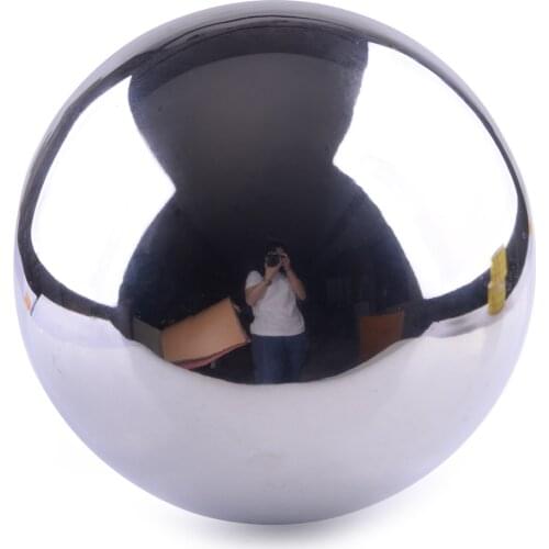 Silver Stainless Steel 250mm Mirror Sphere Hollow Ball Large Home Garden Ornament Decoration