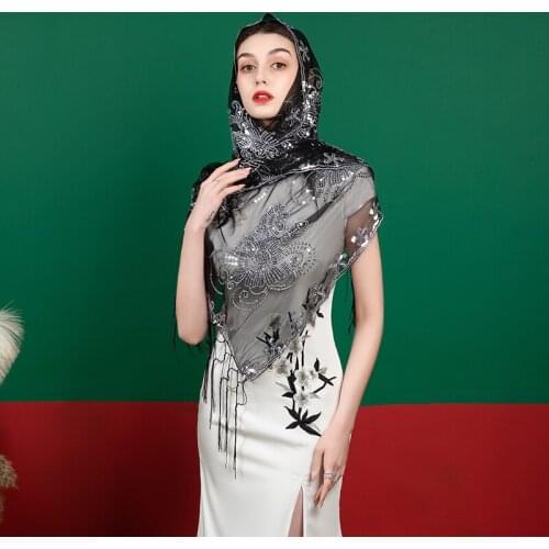 Shawls and Wraps Bridal wedding Bolero Sequins Beaded Cape For Dress Party Prom Shawl 2020 New Arrival