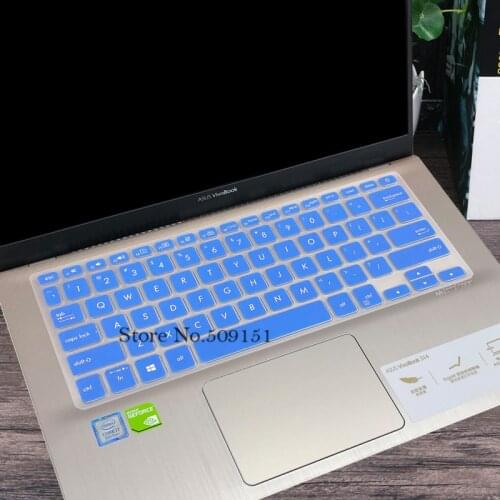 Silicone laptop Keyboard Cover Skin Stickers Protector For Asus S4300 S4300U S4300UN for 2018 Newest ASUS Vivobook S2 14