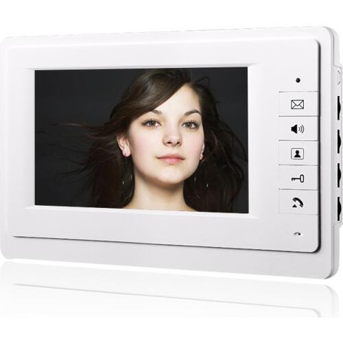 Indoor Monitor Wired Video Door Phone Intercom Indoor Unit 7" LCD Screen Display