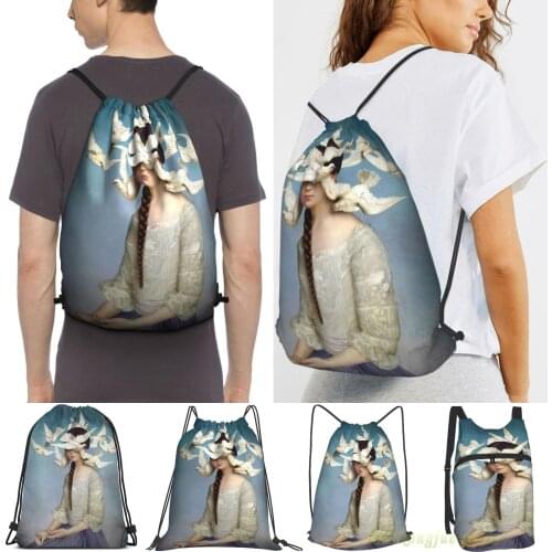 The Beginning Women Purpose Drawstring Backpack Bags Men Outdoor Travel Backpacks For Gym Training Swimming Fitness Bag