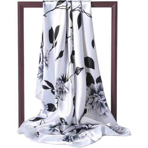 Lady Hair Neck Scarf Fashion Female Bandana Big Hijab Designer Shawl and Wraps Women Headkerchief luxury brand 2021 New Summer