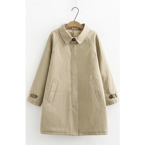 Winter Quilted Coat Women Oversize Padded Jacket Single Breasted Solid Warm Outer Wear Fashion Casual Loose Clothes 2020