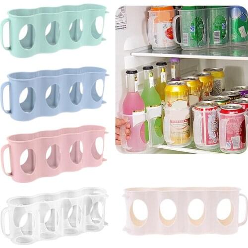 1PC Beer Beverage Soda Drink Can Fridge Drink Bottle Holder Refrigeration Kitchen Storage Box Four Case Organizer Storage