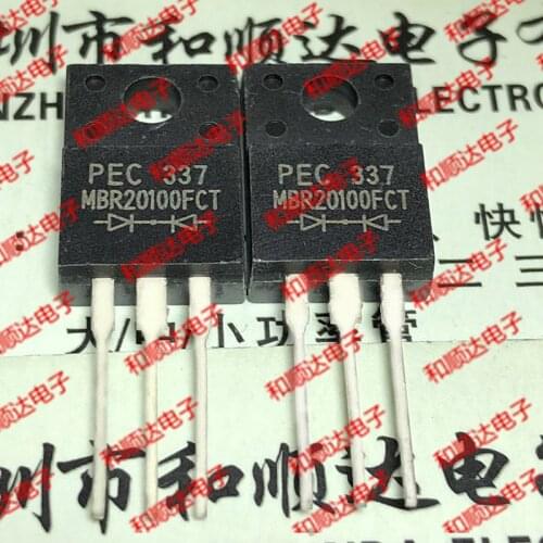 10pcs / lot MBR20100FCT new stock TO-220F 100V 20A
