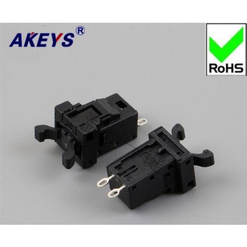 10PCS Overvalue MS Switch Door Lock Switch Key Set Top Box TV Set Box Lock Self-locking Close Black PR-005