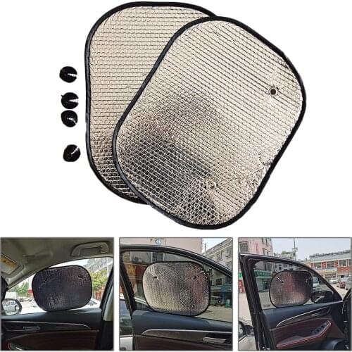 Aluminum Foil 2pcs Car Windo Sun Shade Foldable Sunshade UV Blind Visor Protector Sun Visor