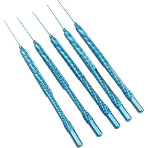 5pc Titanium Ophthalmic Micro Retina Hook Microscopic Probe Micro Hook Spatula Ophthalmic Instruments