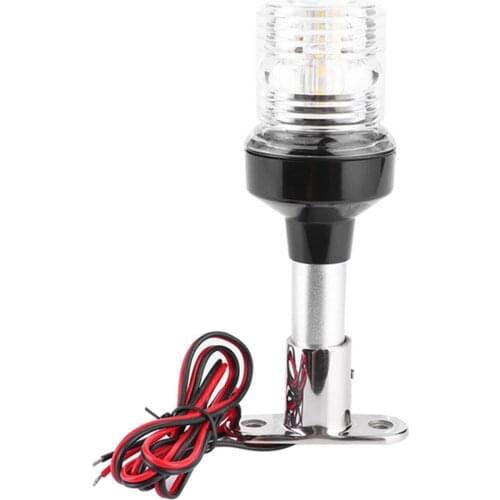 6/12Inch Fixed 316 Bracket Lights All-Round Light For Yachts And Boats 360-Degree Navigation Lights Yacht Accessories