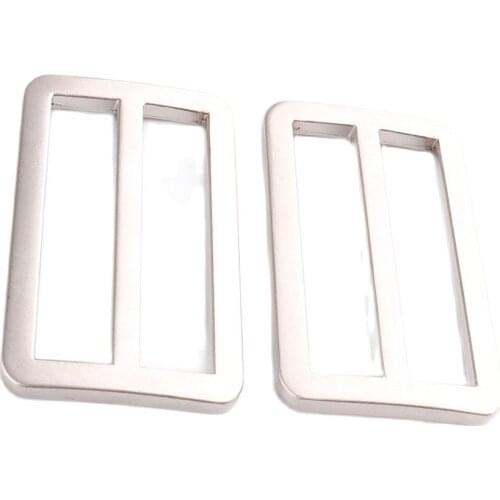 6 pcs Belt buckle 37mm(1.5inch) Tri-glide Slider Buckles for Bag Shoes Clothes Leather Belt Ring Craft Part Accessories DIY