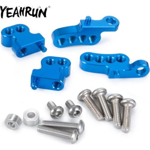 YEAHRUN Aluminum Adjustable Front Rear Upper Damper Shock Mount For RC 1/10 TAMIYA CC01