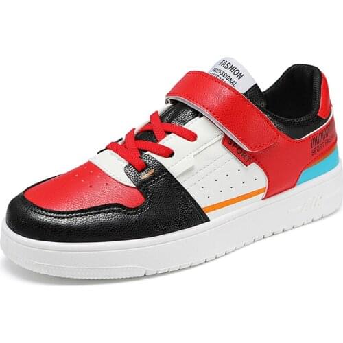 Brand Boys Leather Casual Shoes Thick Sole Non-Slip Kids Sneakers Rubber Girls Children Footwear Unisex Child Boy Girl Flat Shoe