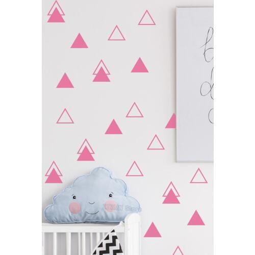 Decorative Art Murals DIY Stars Triangles Vinyl Wall Stickers Decals for Bedroom Living Room Vinyl Wall Decal Girls Boys Z313
