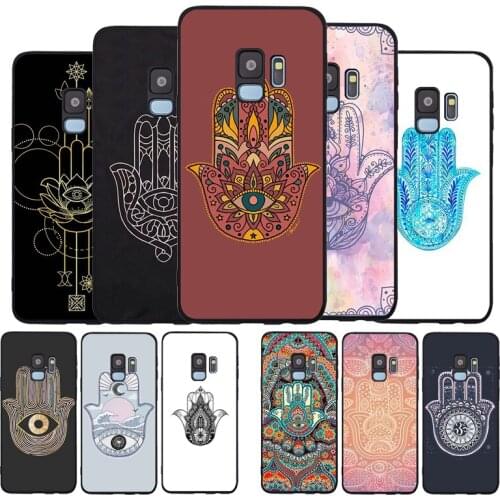 Hamsa Hand of Fatima Soft phone Case For Samsung S20 S10 S9 S8 S7 edge Plus Lite For Note 8 9 10 A6 A7 A8 A9 Cover