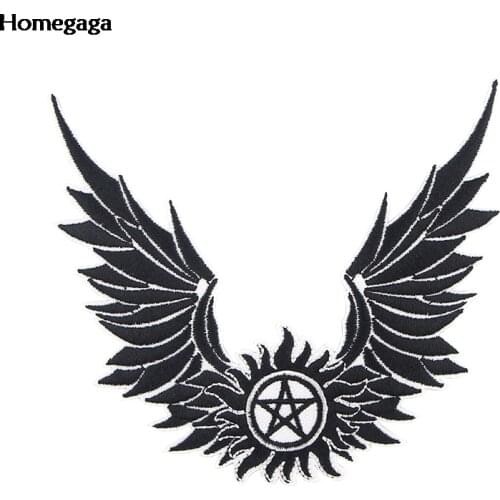 Homegaga Supernatural Patch Cool Badges Iron On Patches Thermotolerant Embroidered Patch Stickers Diy Clothing Decoration D2517