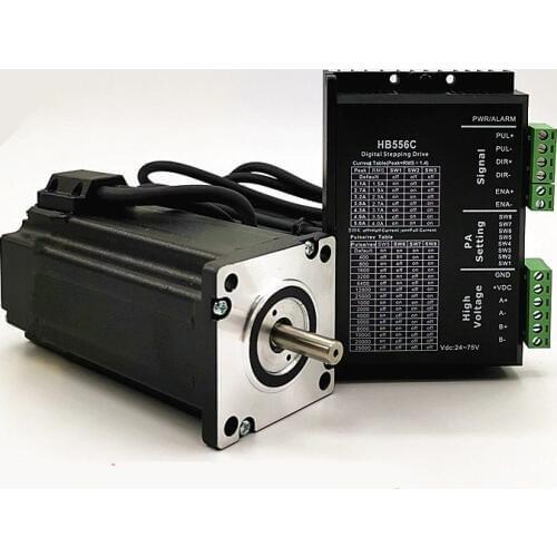 Nema 24 Stepper Motor Kit 60BYG 1.6N.m/1.95N.m/4N.m+ Digital Driver HB556C