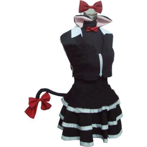 2017 Code Geass Lelouch of the Rebellion Code Black in Ashford Cosplay Costume Anime Dress