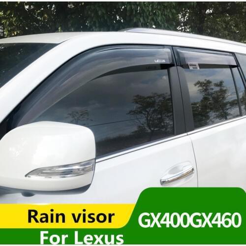 For Lexus 10-18 GX460 rain visor GX400 dedicated original window rain eyebrow modification accessories 4pcs