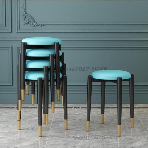 Round Stool Household Light Luxury Net Red Small Stool Fashion Simple Lazy Bench Nordic Creativity Can Be Stacked