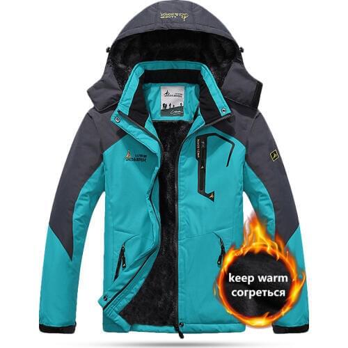 Softshell Waterproof Men Women Winter Jacket Heated Warm Hiking Jacket Male Skiing Outdoor Sport Camping Jacket 5XL зимняя куртк
